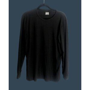 32 DEGREES - MENS BLACK LONG SLEEVE CREW NECK PULLOVER SHIRT SIZE LARGE